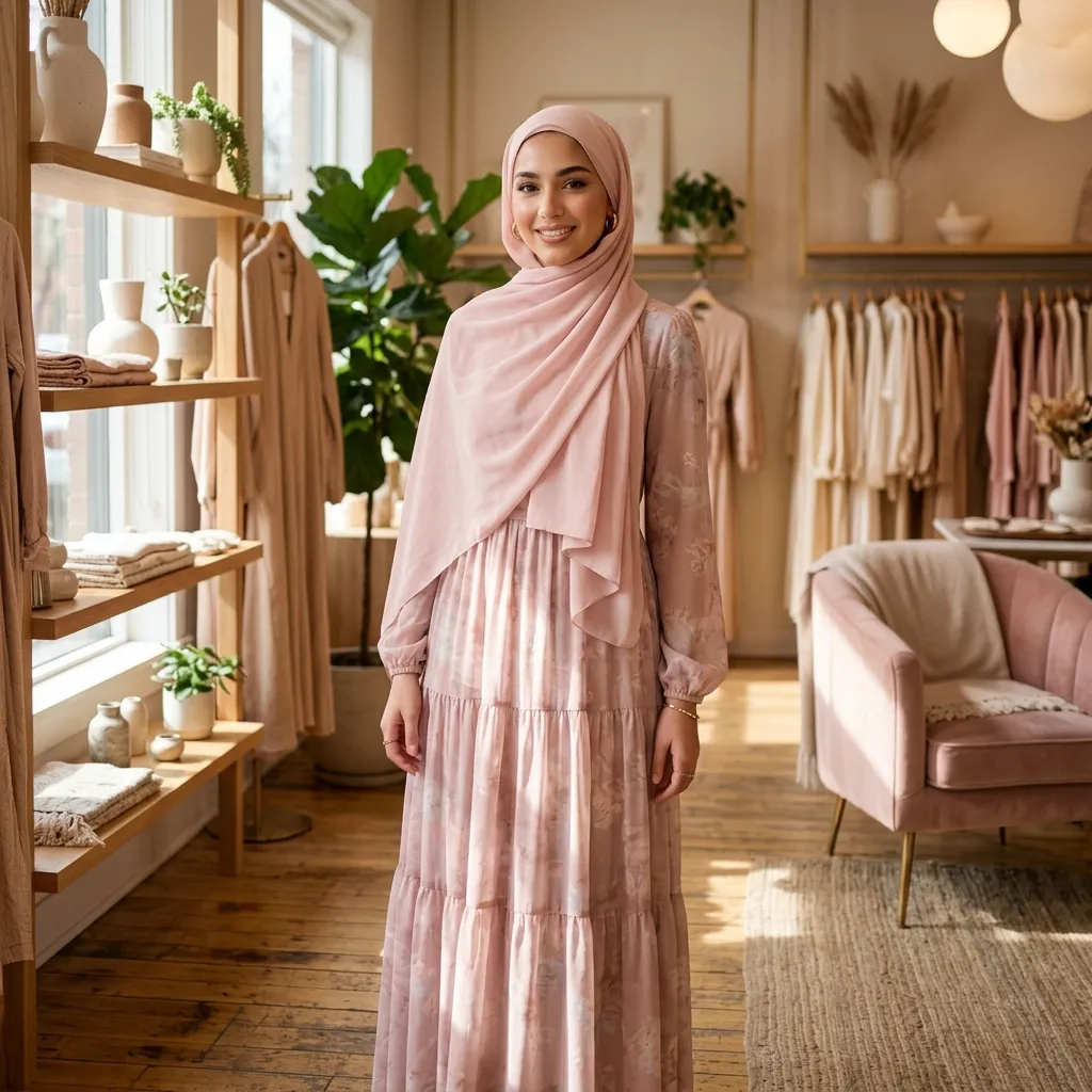 Petal Pink Chiffon Hijab