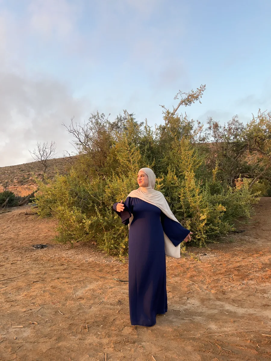 Navy Blue Zoom Abaya
